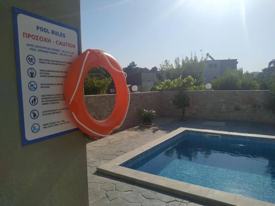 Greek Style Ground Floor Apartment & Pool Ialysos  Dış mekan fotoğraf
